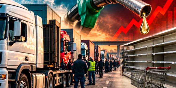 CARO CARBURANTI: CRESCE LA RABBIA DEGLI AUTOTRASPORTATORI, ITALIA BLOCCATA E SUPERMERCATI SVUOTATI 